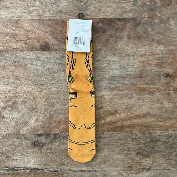 5/$20 NEW Adult Star Wars C-3PO Socks - Picture 2 of 3